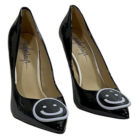 Taylor Says Black Patent Leather “Be Happy” Shoes SZ 9.5 - Picture 11 of 15